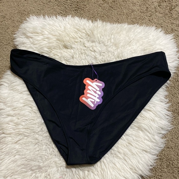 YITTY Black Shaping Swim Full Coverage Bikini Bottom‎ Size 4X NEW WITH TAGS - Picture 1 of 6